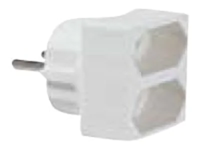 Bachmann - Adapter für Power Connector - Stromversorgung (M) zu Stromversorgung (W) - weiß - Deutschland