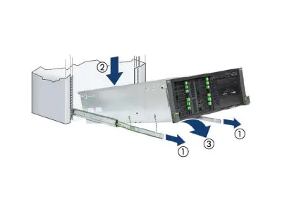 Fsas Technologies Fujitsu - Rack-Schienen-Kit - Hineinfallen PY-RRL6
