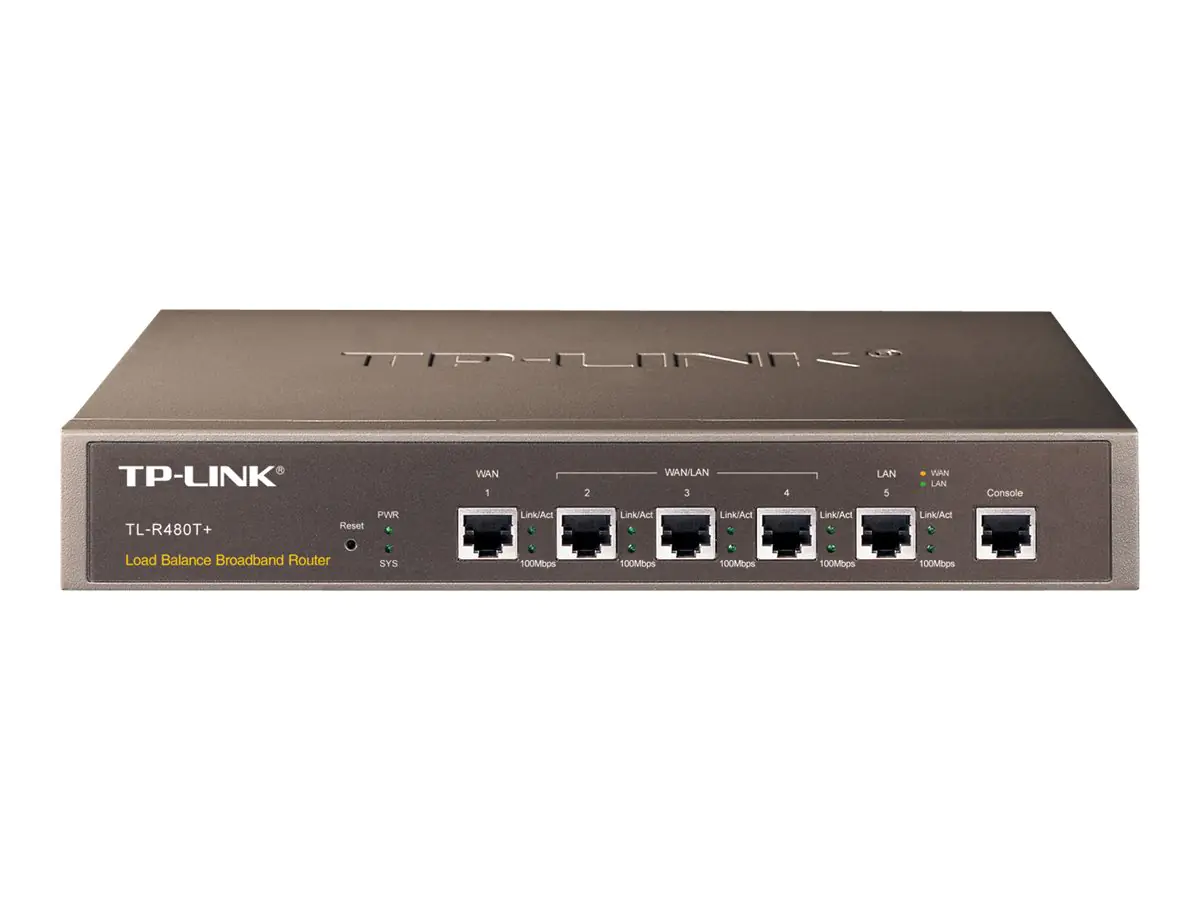 TP-LINK TL-R480T+ - Router - 4-Port-Switch