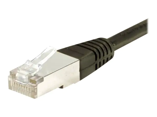 Dexlan - Patch-Kabel - RJ-45 (M) zu RJ-45 (M) - 20 m - S/FTP - CAT 6a - Schwarz