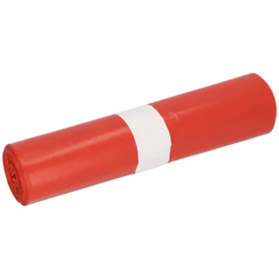 STANDARD Müllsack Typ 70 30+25 x 60 cm (B x H) 60µm 30l LDPE, 97 % recycelt rot 25 St./Pack.