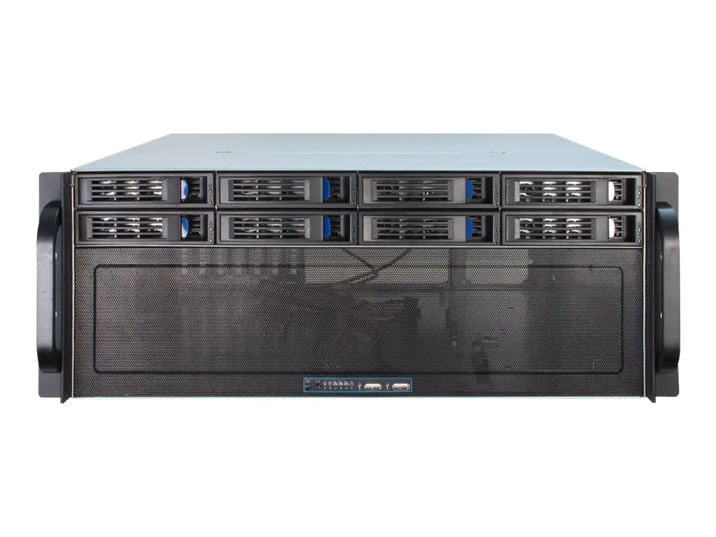 Inter-Tech IPC 4U-4408 - Rack-Montage - 4U - E-ATX / SSI EEB - keine Spannungsversorgung (ATX) - USB