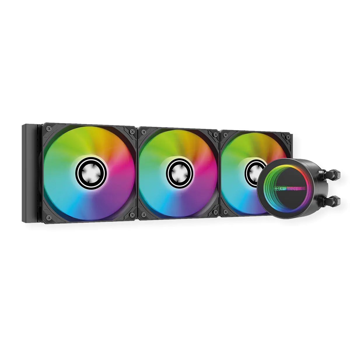 Xilence LQ360G.ARGB - Prozessor-Flüssigkeitskühlsystem - (für: LGA1156, LGA1155, LGA1150, LGA1151, AM4, LGA1200, LGA1700, AM5, LGA1851) - Kupfer - 120 mm - Schwarz