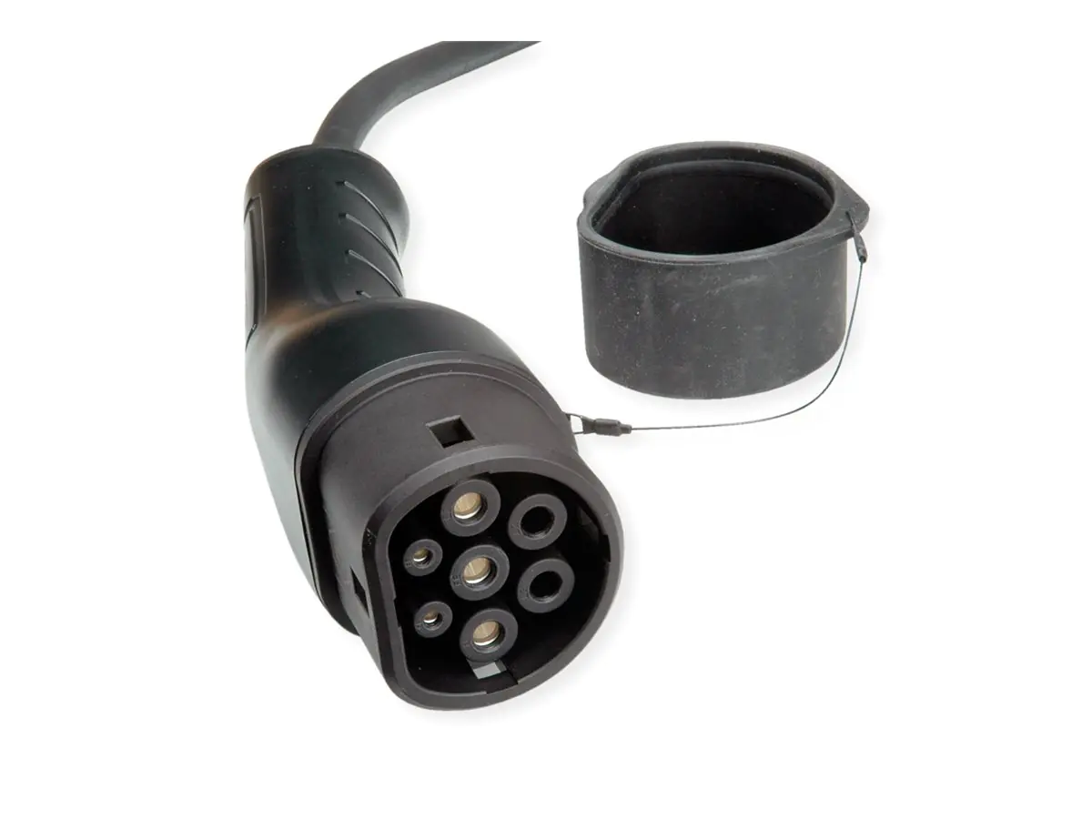ROLINE Stromkabel - IEC 62196 Type 2 (M) Schutzkappe zu IEC 62196 Type 2 (W)