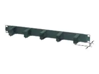APRA apraNET - Kabelführungsplatte für Schaltschrank - Schwarz, RAL 9005 - 1U - 48.3 cm (19") 21-3145-80