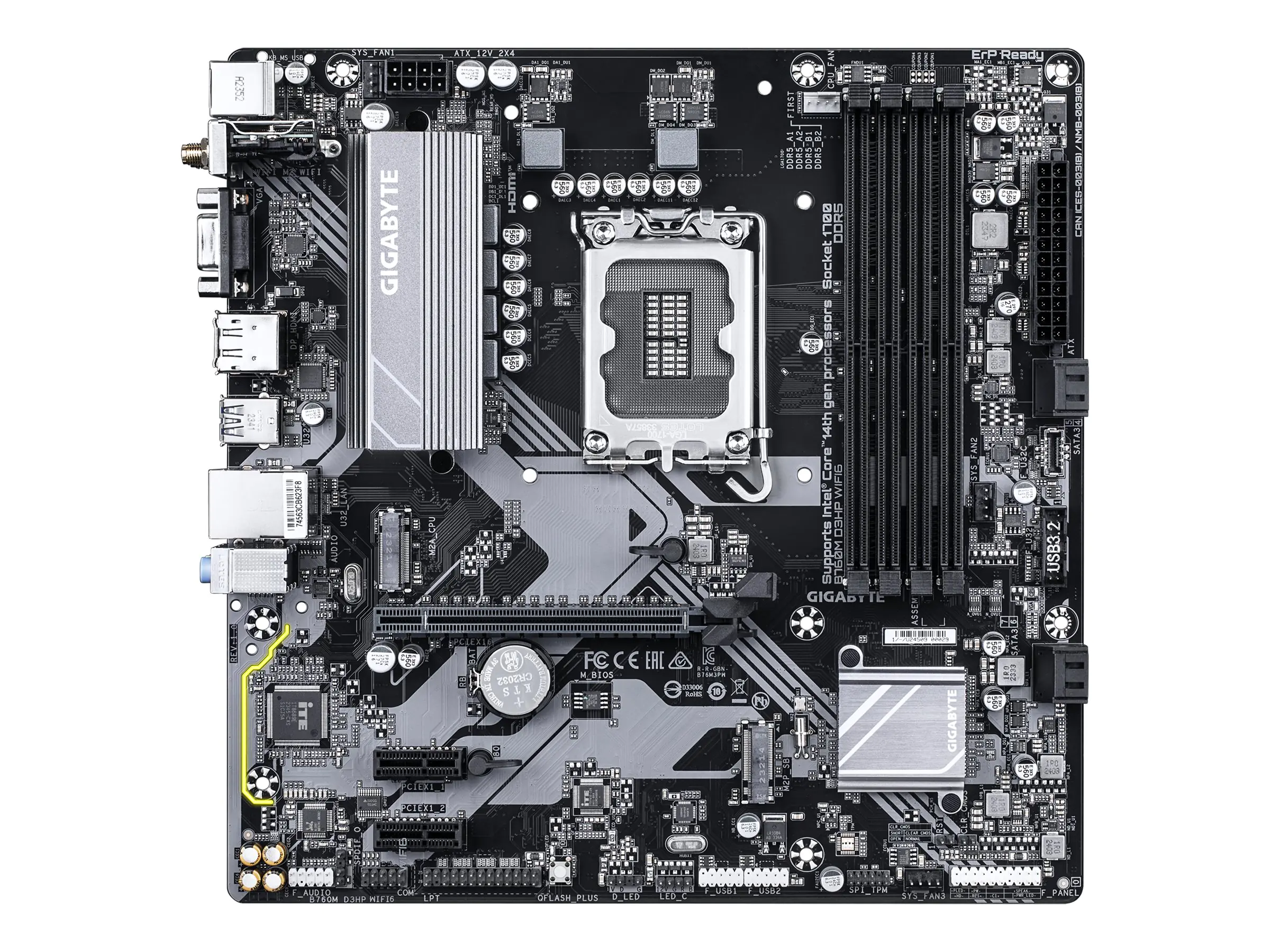 Gigabyte B760M D3HP WIFI6 - Motherboard - micro ATX - LGA1700-Sockel - B760 Chipsatz - USB-C 3.2 G