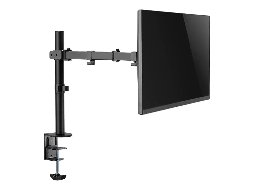 LogiLink - Befestigungskit - einstellbarer Arm - für LCD-Display - Schwarz - Bildschirmgröße: 43.2-81.3 cm (17"-32") - Tischmontage