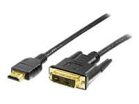 Equip Life - Adapterkabel - Single Link - HDMI männlich zu DVI-D männlich - 10 m - Dreifachisolierung - Schwarz