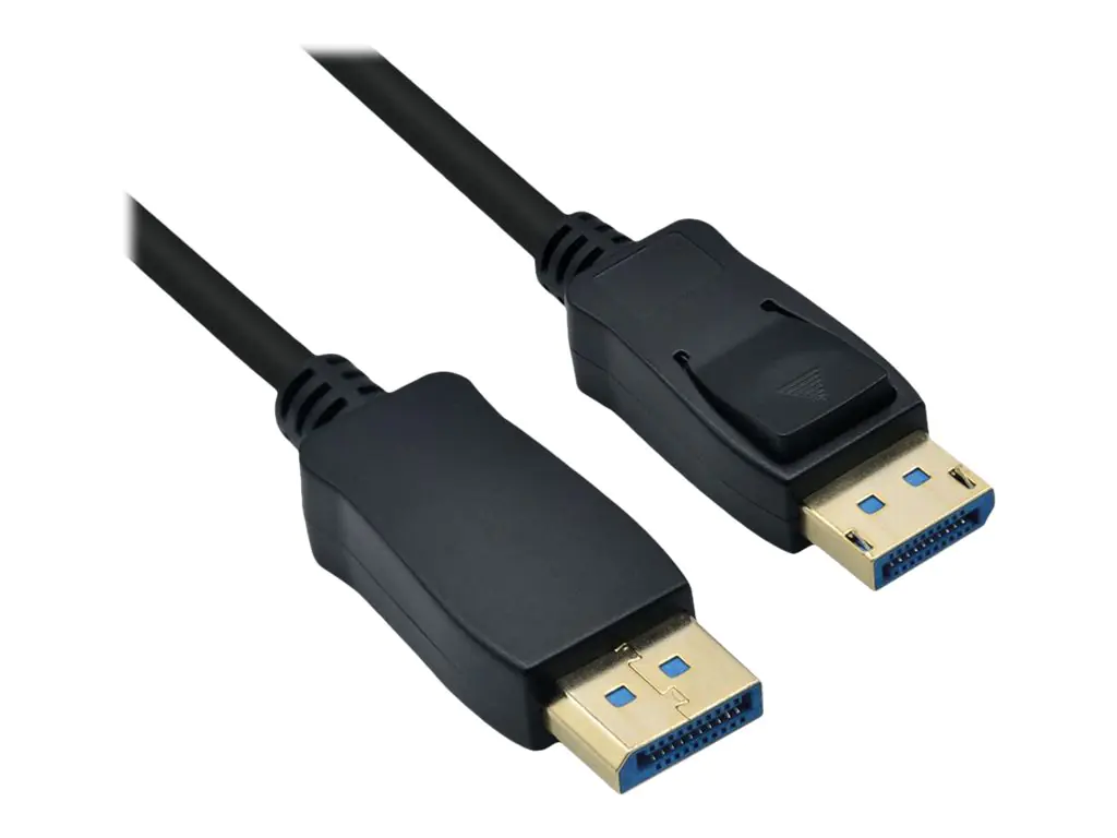 Roline - DisplayPort-Kabel - DisplayPort (M) eingerastet zu DisplayPort (M) eingerastet - DisplayPort 2.0 - 2 m - unterstützt 8K 60 Hz (7680 x 4320), unterstützt 4K 120 Hz (3840 x 2160) - Schwarz