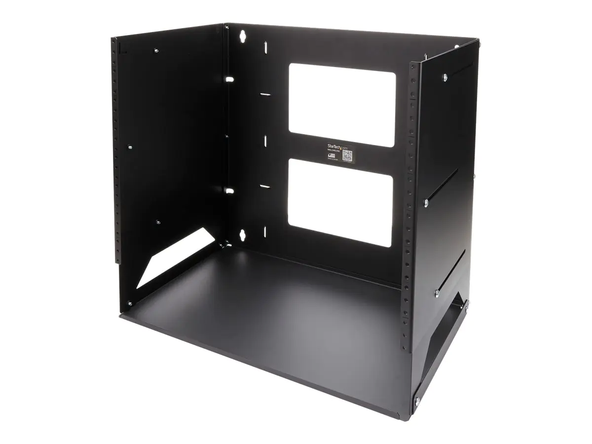 StarTech.com Startech Wandmontage Server Rack mit Fachboden - 4HE - Anpassbar von 30,5 cm - 45,7cm - Rack (Wandbefestigung) WALLSHELF8U