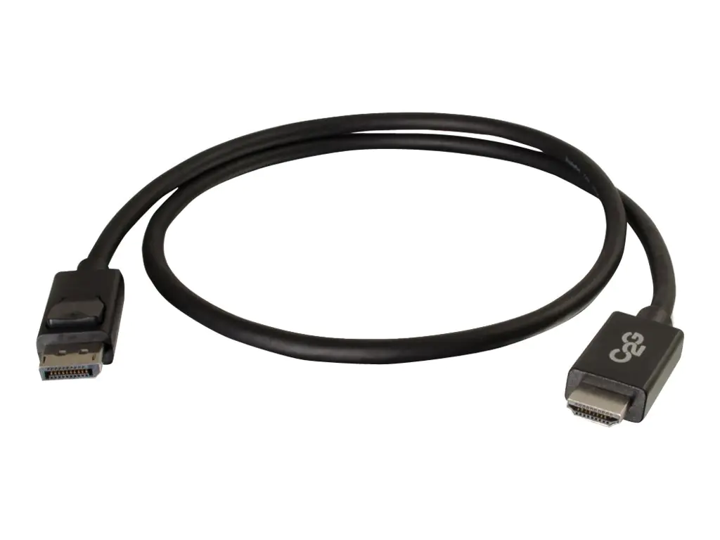 C2G 3ft DisplayPort to HDMI Cable - DP to HDMI Adapter Cable - M/M - DisplayPort-Kabel - DisplayPort (M) zu HDMI (M) - 91.4 cm - Schwarz
