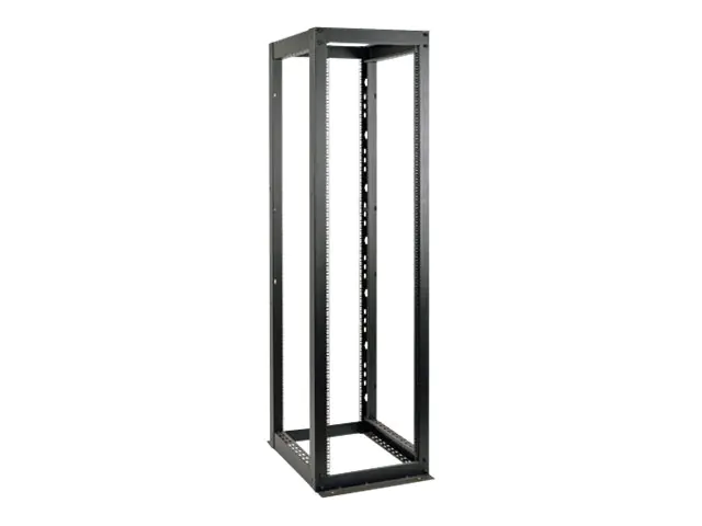 Tripp Eaton Tripp Lite Series 52U 4-Post Open Frame Rack Cabinet Heavy Duty 3000lb Capacity - Schrank offener Rahmen - Pulverbeschichtung mit schwarzer Texturierung - 52U - 48.3 cm (19") SR4POST52HD