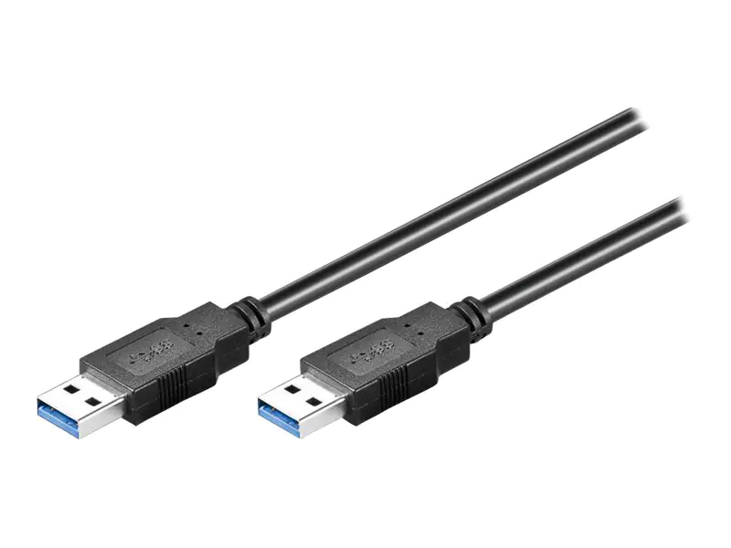 goobay - USB-Kabel - USB Typ A (M) bis USB Typ A (M) - USB 3.0 - 50 cm - Schwarz