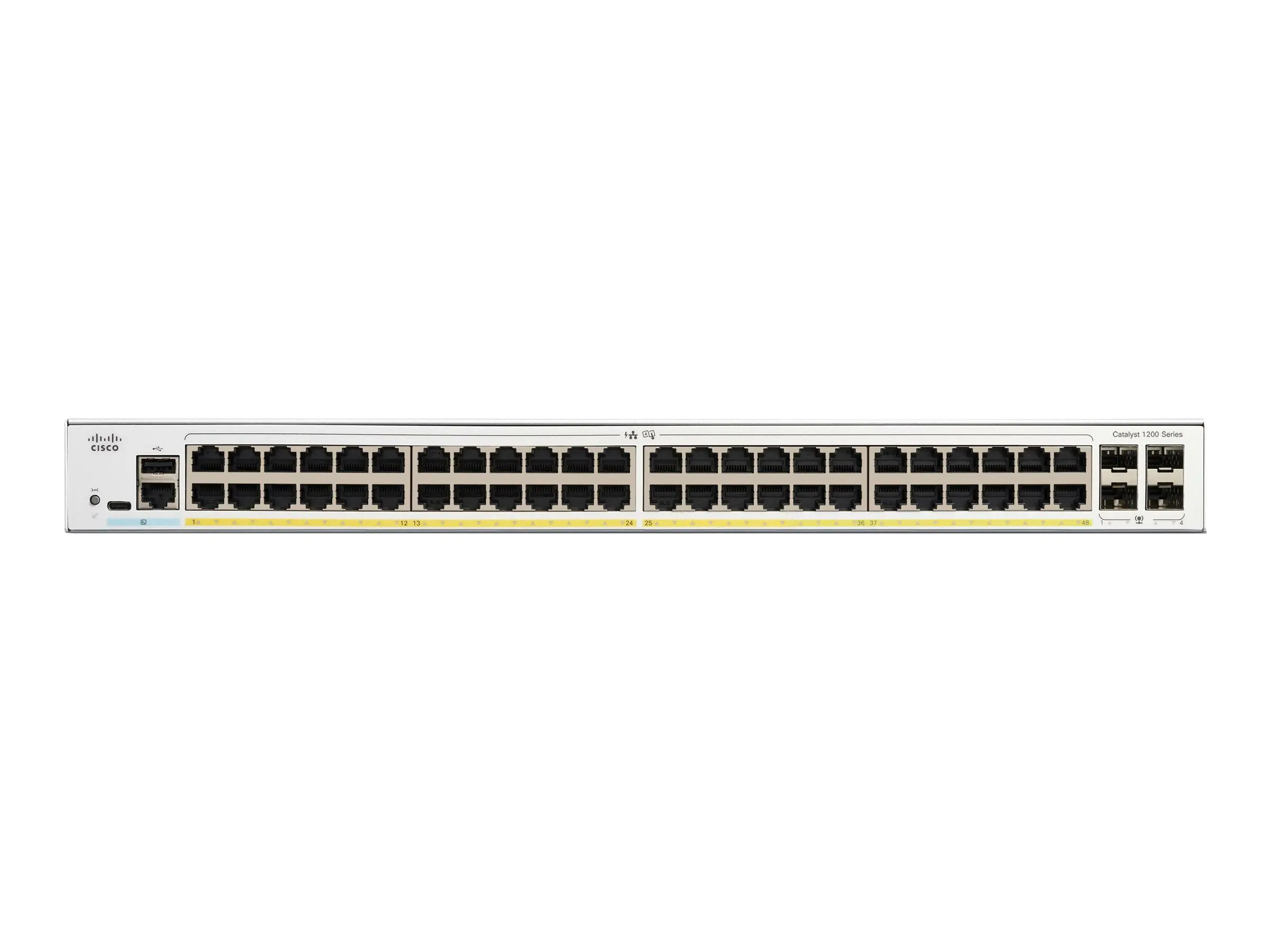 Cisco Catalyst 1200-48P-4G - Switch - L3 - Smart - 48 x 10/100/1000 (PoE+)