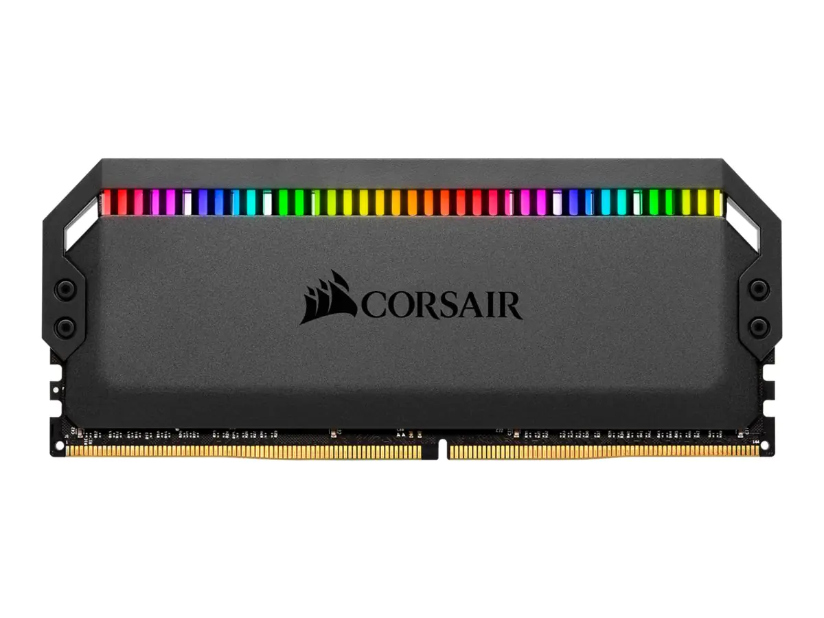 CORSAIR Dominator Platinum RGB - DDR4 - kit - 16 GB: 2 x 8 GB - DIMM 288-PIN - 3200 MHz / PC4-25600 - CL16 - 1.35 V - ungepuffert - non-ECC - Schwarz