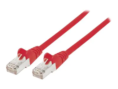 Intellinet Network Patch Cable, Cat6A, 2m, Red, Copper, S/FTP, LSOH / LSZH, PVC, RJ45, Gold Plated Contacts, Snagless, Booted, Polybag - Patch-Kabel - RJ-45 (M) bis RJ-45 (M) - 2 m - SFTP - CAT 6a - IEEE 802.3af - halogenfrei, geformt, ohne Haken, verseil