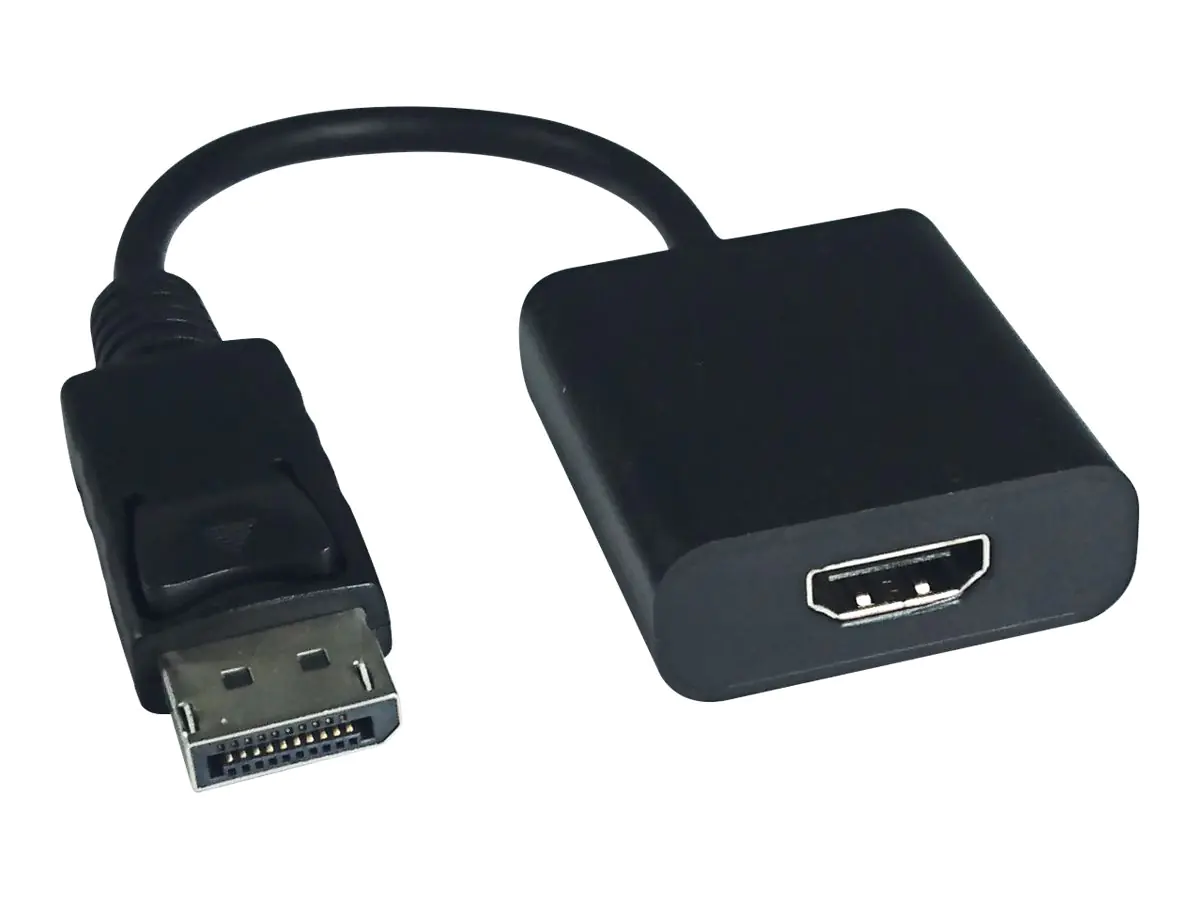 VALUE - Videoadapter - DisplayPort männlich zu HDMI weiblich - 15 cm - 4K Unterstützung, Passiv