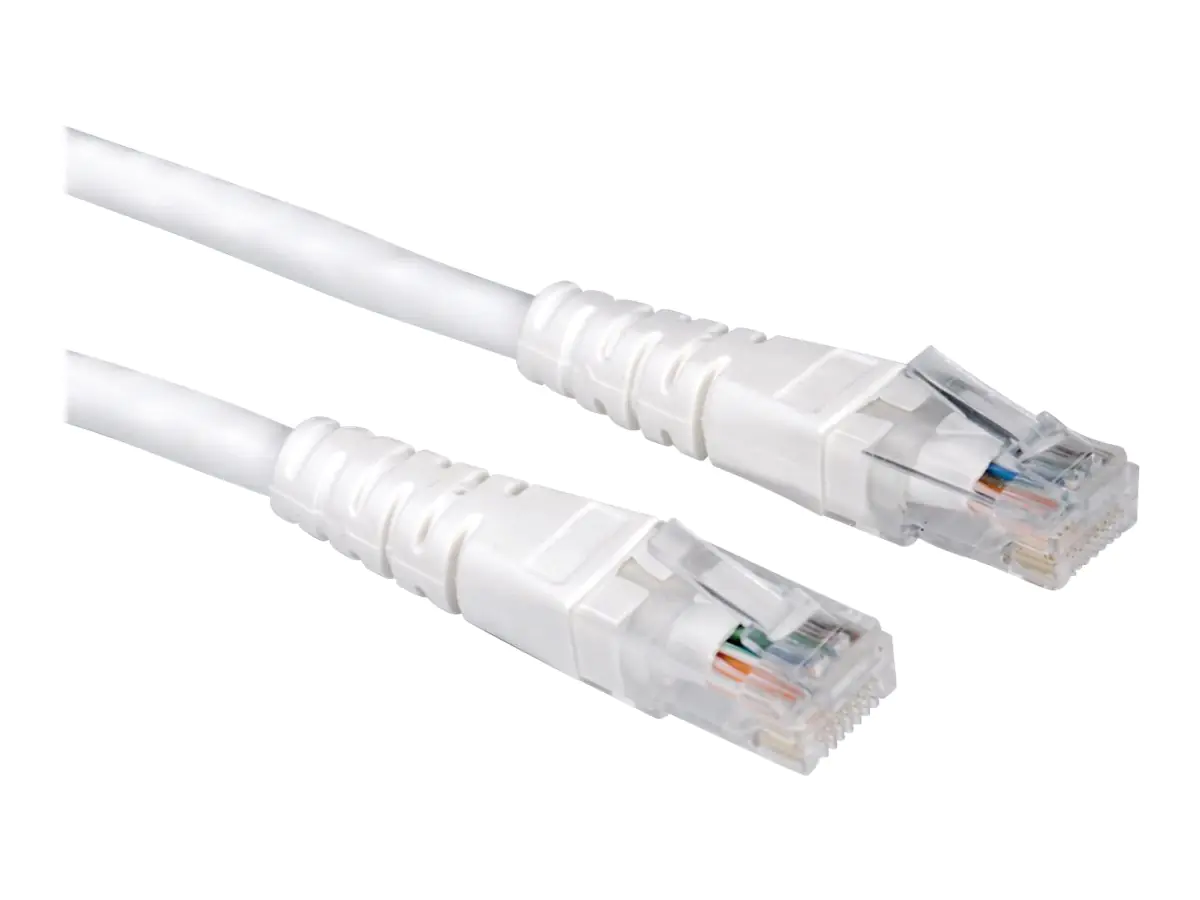 VALUE - Patch-Kabel - RJ-45 (M) zu RJ-45 (M) - 5 m - UTP - CAT 6 - geformt, verseilt - weiß