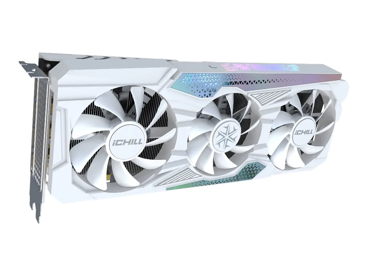 Inno3D GEFORCE RTX 4060 Ti 8GB ICHILL X3 WHITE - Grafikkarten - GeForce RTX 4060 Ti - 8 GB GDDR6 - PCIe 4.0 x8 - HDMI, 3 x DisplayPort - weiß - Box