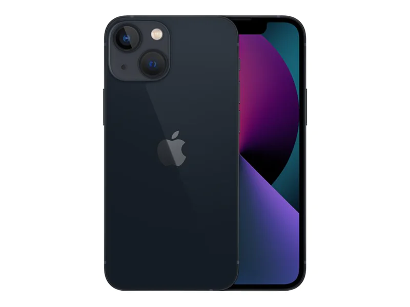 Apple iPhone 13 mini - 5G Smartphone - Dual-SIM / Interner Speicher 512 GB - OLED-Display - 5.4" - 2340 x 1080 Pixel - 2 x Rückkamera 12 MP, 12 MP - front camera 12 MP - Midnight