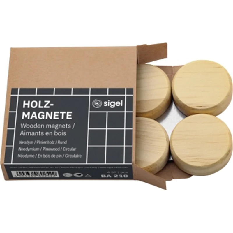 Sigel 4 Magnete braun O - A4 BA210