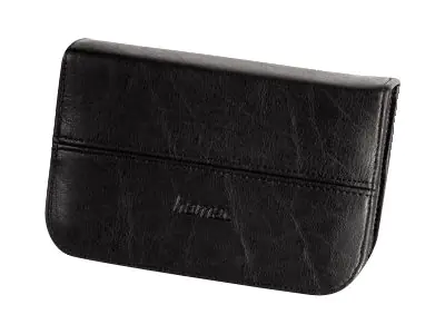 Hama Universal Card Case - Memory-Etui - Kapazität: 4 Speicherkarten + 1 PC-Karten-Adapter + 4 AA-Batterien + 1 PDA-Ersatzstift - Schwarz