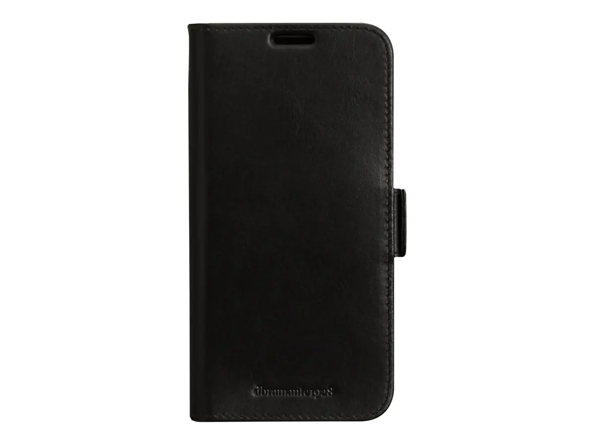 dbramante1928 Copenhagen - Flip-Hülle für Mobiltelefon - genarbtes Leder - Schwarz - für Samsung Galaxy S23+