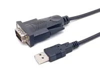 Equip - Kabel USB / seriell - USB 2.0 A (M) zu DB-9 (M) - 1.5 m - unterstützt RS-232 serielle Schnittstelle - Schwarz