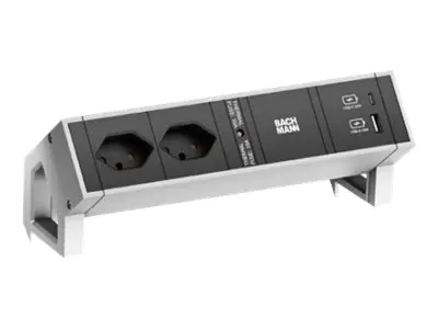 Bachmann DESK 2 - Steckdosenleiste - Eingabe, Eingang GST18 - Ausgangsanschlüsse: 2 (USB, 24 pin
