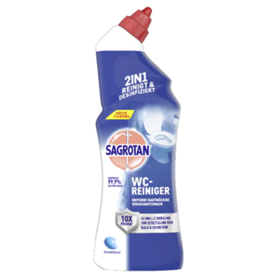 Sagrotan WC-Reiniger Ozeanfrische pH-Wert: 1,5-1,9 Schräghalsflasche Kunststoff 0,75l