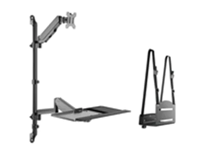 Equip Tischhalterung 17"-32"/1TFT 8kg 360°+Nb.halter. sw