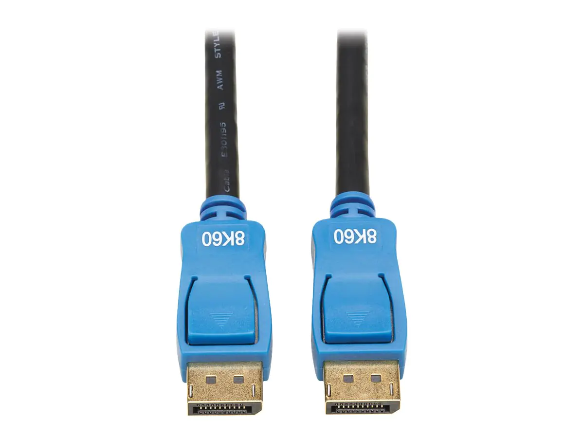 Tripp Lite DisplayPort 1.4 Cable - 8K UHD @ 60 Hz, HDR, HBR3, HDCP 2.2, 4:4:4, BT.2020, M/M, Black, 6 ft. - DisplayPort-Kabel - DisplayPort (M) zu DisplayPort (M) - DisplayPort 1.4 - 1.8 m - unterstützt 8K UHD (7680 x 4320) - Schwarz