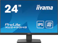 iiyama ProLite XU2493HS-B5 - LED-Monitor - 60.5 cm (23.8") - 1920 x 1080 Full HD (1080p) @ 75 Hz - IPS - 250 cd/m² - 1000:1 - 4 ms - HDMI, DisplayPort - Lautsprecher - mattschwarz