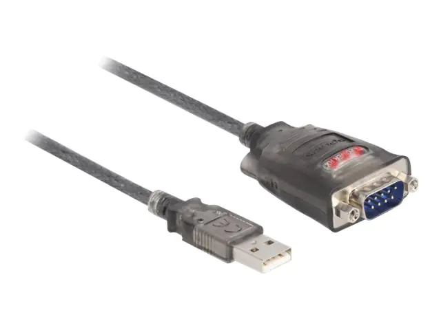 Delock - Serieller Adapter - USB 2.0 - RS-232 x 1 - Schwarz, durchsichtig