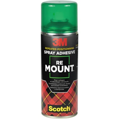 Scotch Sprühkleber Re MountT mit Lösungsmittel wieder ablösbar 400ml