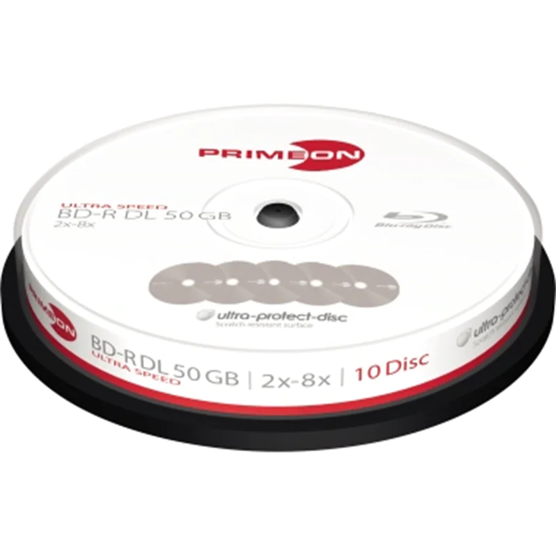 Primeon ultra-protect-disc - 10 x BD-R DL - 50 2761311
