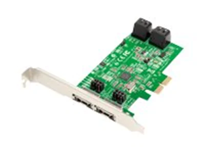 Dawicontrol DC 624e RAID - Speichercontroller (RAID) - 4 Sender/Kanal - SATA 6Gb/s - Low-Profile - RAID RAID 0, 1, 5, 10, JBOD - PCIe 2.0 x2