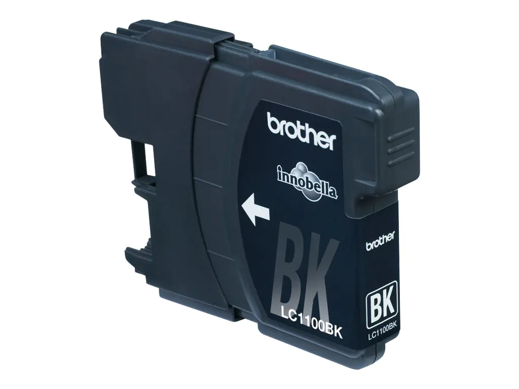 Brother LC1100BK - 2er-Pack - Schwarz - Original - Blister mit akustischem/elektromagnetischem Alarm - Tintenpatrone - für Brother DCP-185, 385, 395, 585, J715, MFC-490, 5490, 5890, 5895, 6890, 790, 795, 990, J615