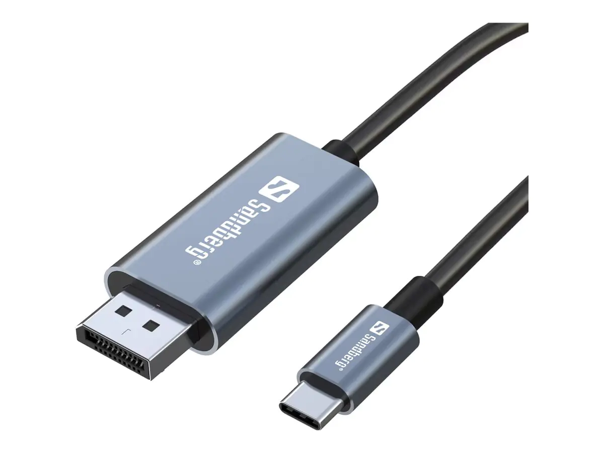 Sandberg - Adapterkabel - 24 pin USB-C (M) zu DisplayPort (M) - 2 m - 4K Unterstützung