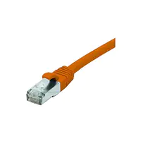 exertis Connect - Patch-Kabel - RJ-45 (M) zu RJ-45 (M) - 3 m - abgeschirmt F/UTP - CAT 6 - halogenfrei, ohne Haken - orange