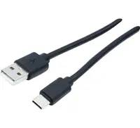 exertis Connect - USB-Kabel - USB (M) zu 24 pin USB-C (M) - USB 2.0 - 3 A - 3 m - Schwarz