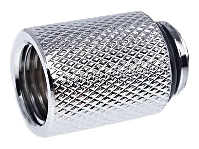 Alphacool Eiszapfen Connector Series Extension - Flüssigkühlsystemarmatur - Silber-Nickel