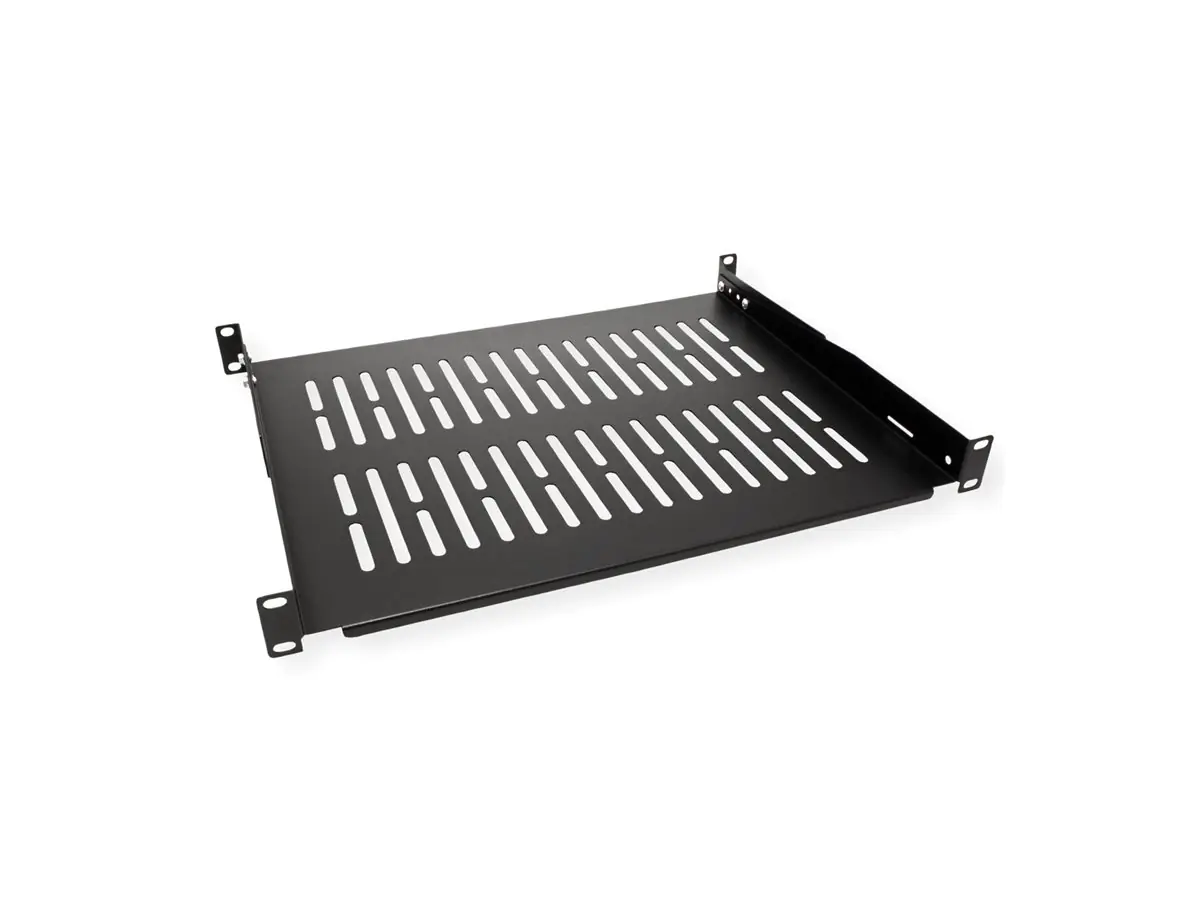 VALUE Rack - Regal - fest, 485 x 350 mm - Schwarz - 1U - 48.3 cm (19") 26.99.0402