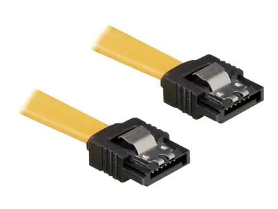 Delock Cable SATA - SATA-Kabel - Serial ATA 150/300 - SATA (W) zu SATA (W) - 70 cm - eingerastet, gerader Stecker - Gelb