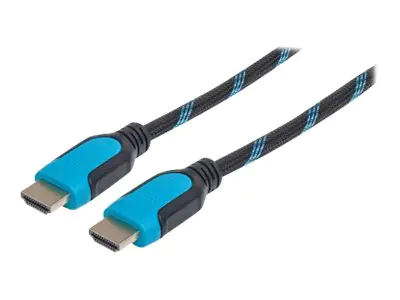 Manhattan HDMI Braided Cable with Ethernet, 4K@60Hz (Premium High Speed)