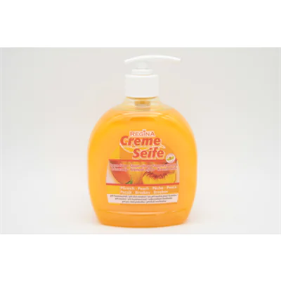 Regina Flüssigseife Pfirsich Ausführung des Behälters: Pumpflasche Material des Behälters: Kunststoff 0,5l
