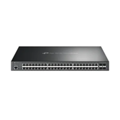 TP-Link JetStream TL-SG3452P V1 - Switch - managed - 48 x 10/100/1000 (PoE+) + 4 x Gigabit SFP - an Rack montierbar - PoE+ (384 W)