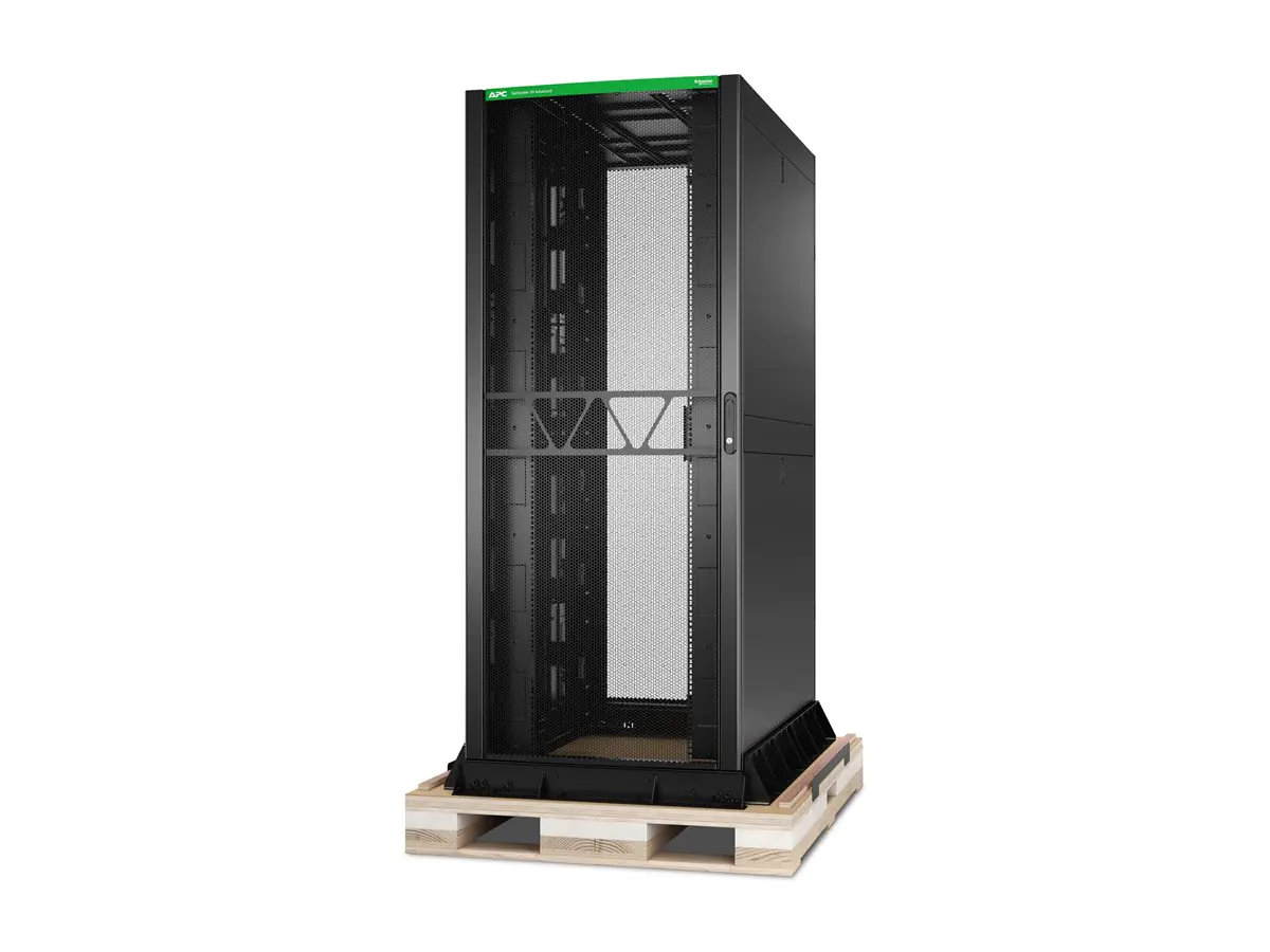 APC NetShelter SX Advanced - Schrank Netzwerkschrank - 800 x 1295 mm, mit Stoßverpackung - bodenstehend - Schwarz - 42HE - 48.3 cm (19") AR9580SPB2
