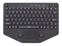 Gamber-Johnson iKey BT-80-TP - Tastatur - mit Touchpad - hintergrundbeleuchtet