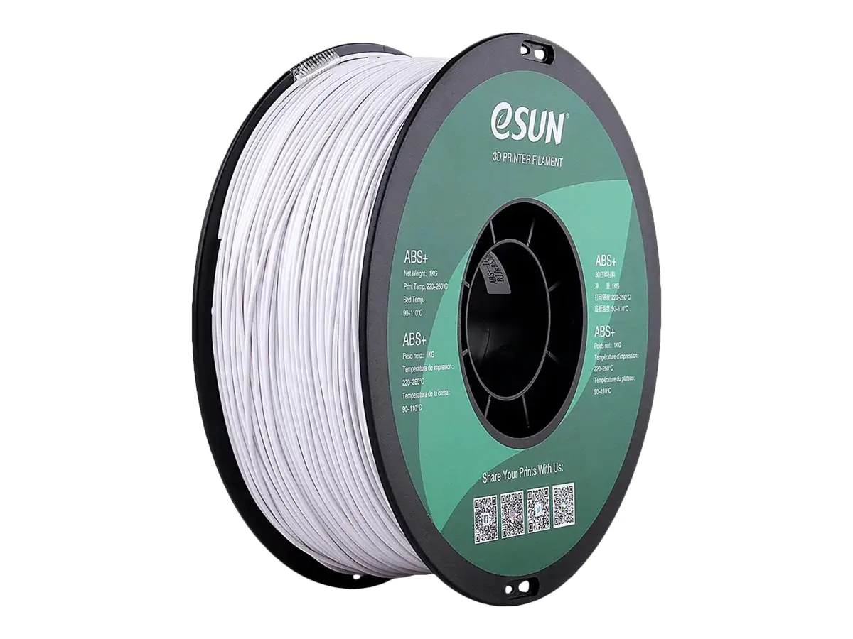 Esun Kaltweiß - 1 kg - vakuumverpackter Beutel - ABS+ Filament (3D) ABS+175CW1